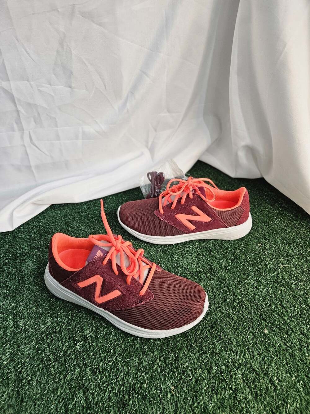 WOMEN'S NEW BALANCE 1320 RETRO SUEDE SHOES SZ 7 B RED/ORANGE WALKING WL1320OD